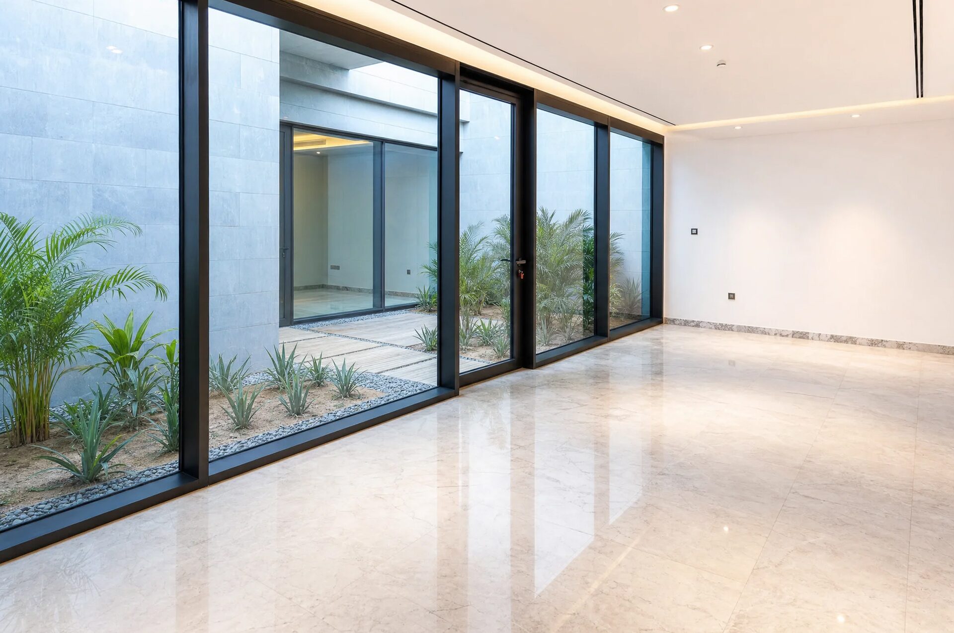 Garden-facing reception room