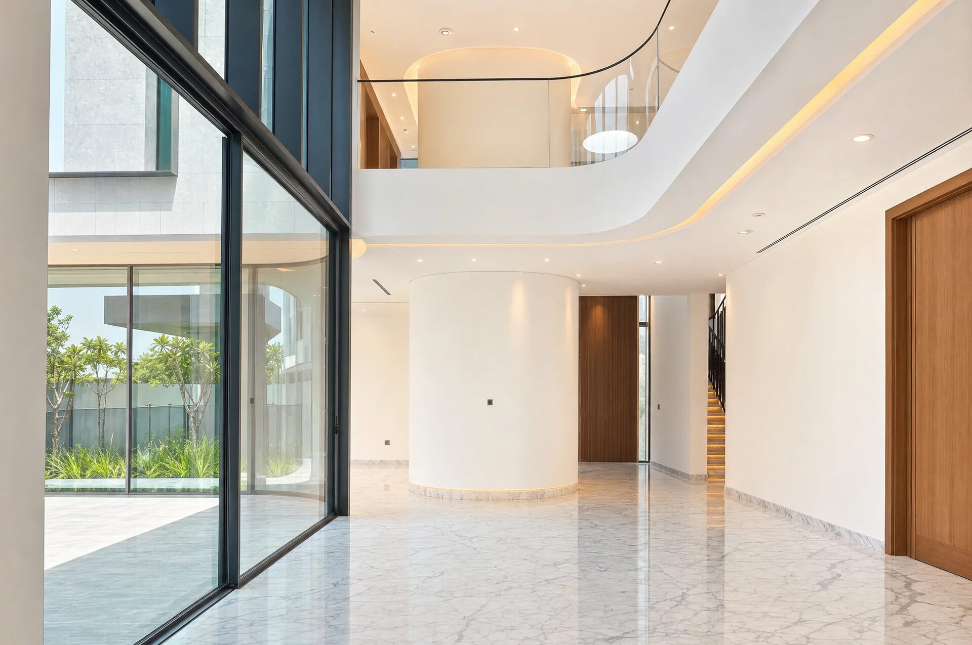 Double-height living volume