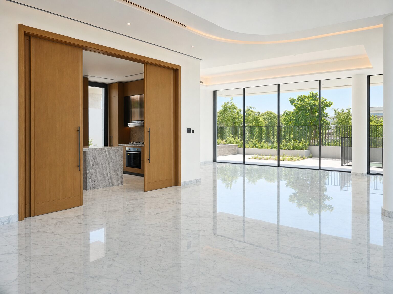 Garden-facing interior